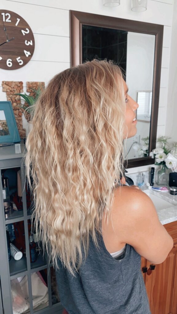Heatless waves!  Get pretty beach waves without using damaging heat on your hair!   Waves last for days!!